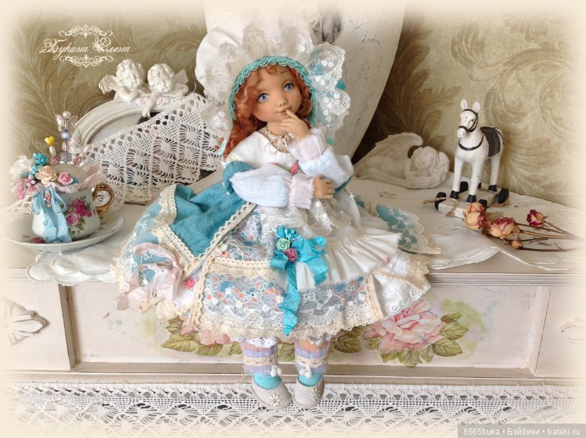 Коллекционная, текстильная кукла (фото 4)