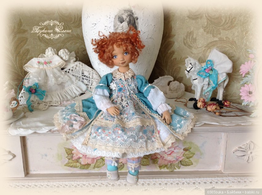 Коллекционная, текстильная кукла (фото 6)