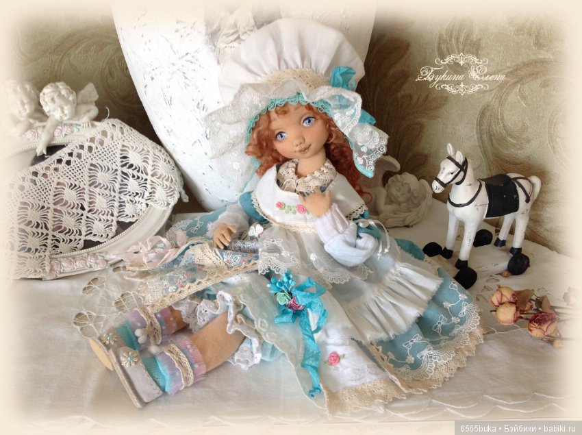 Коллекционная, текстильная кукла (фото 5)
