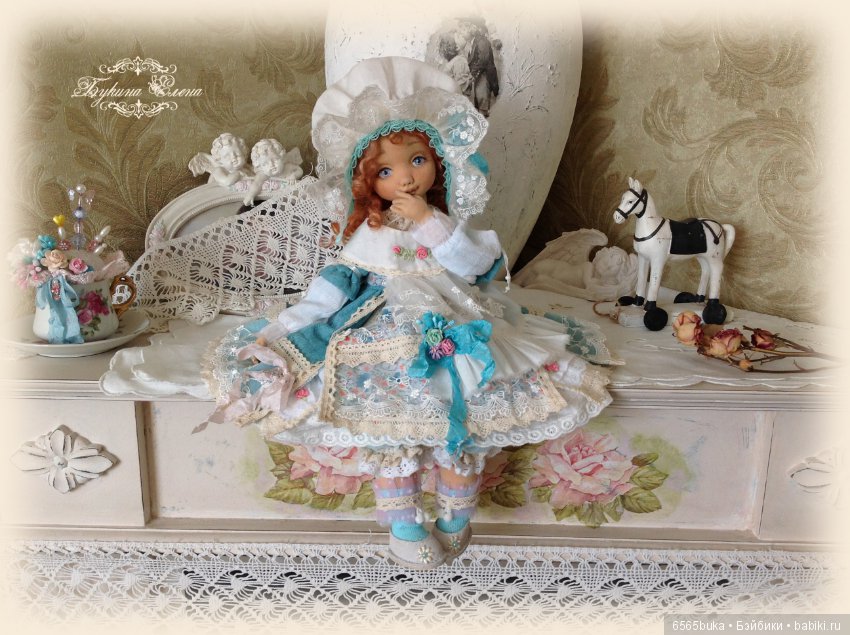 Коллекционная, текстильная кукла (фото 2)
