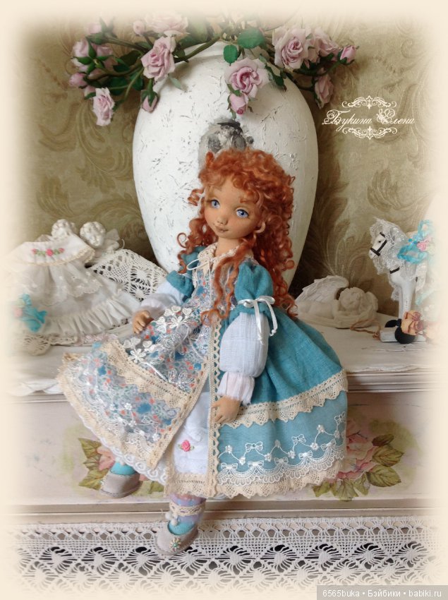 Коллекционная, текстильная кукла (фото 7)