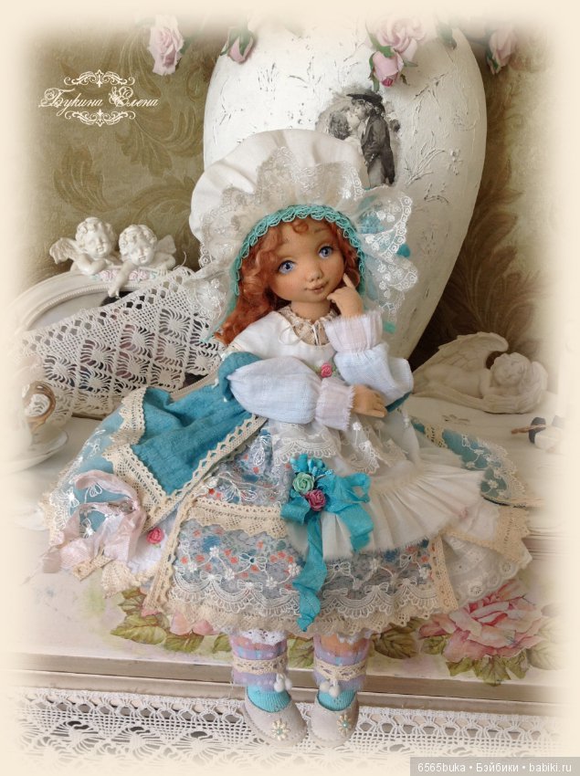 Коллекционная, текстильная кукла (фото 3)