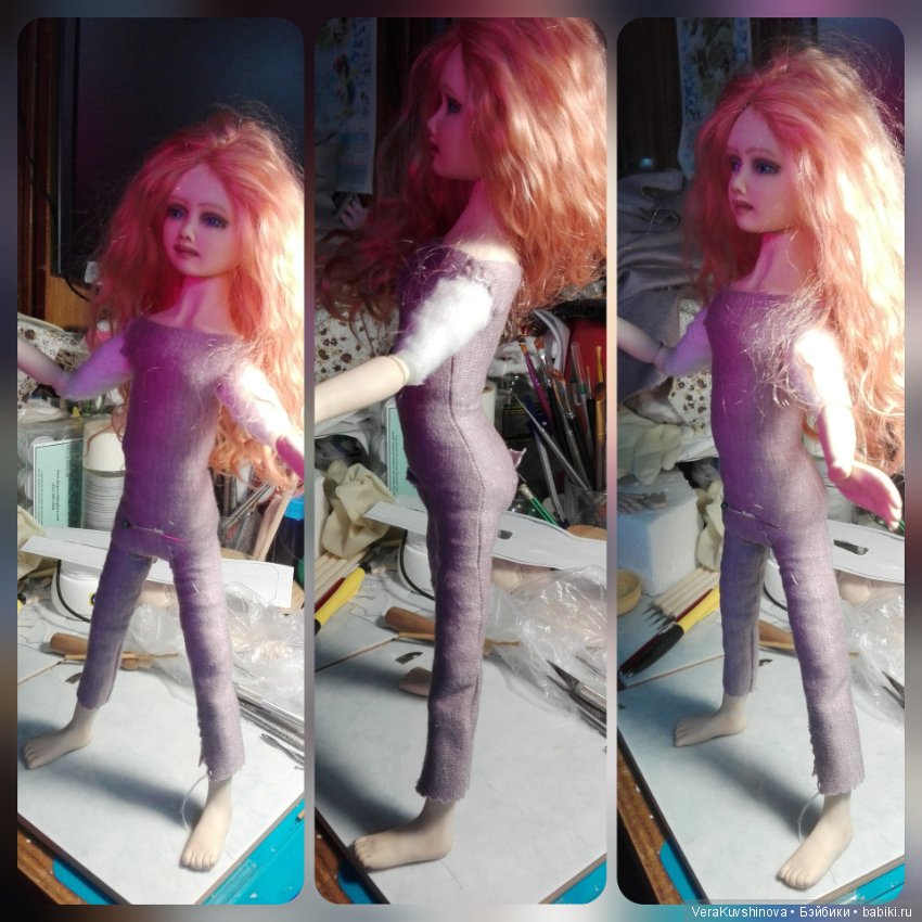 Кукла 35 см — Лепка авторских кукол: полимерная глина