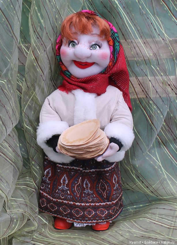 Масленица — Куклы из капрона и чулочной техники: авторские игрушки (фото 6)