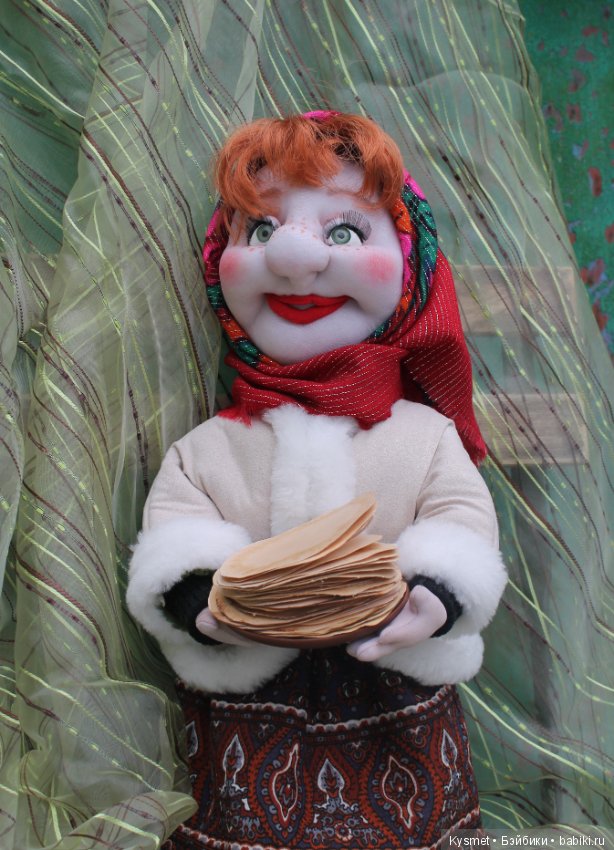 Масленица — Куклы из капрона и чулочной техники: авторские игрушки (фото 3)