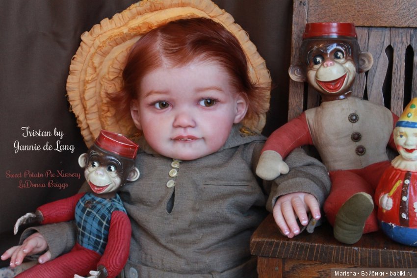 Малыш Tristan, скульптор Jannie De Lang, мастер LaDonna Briggs