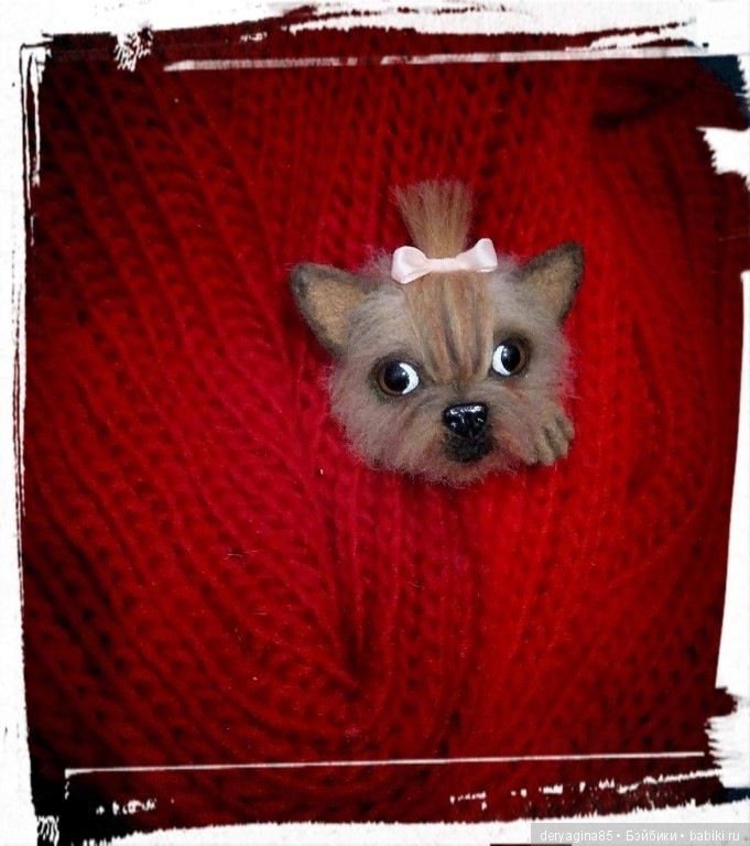 Мои брошки — Валяные игрушки из шерсти: сухое валяние