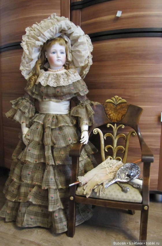 Верочка и кресло — Антикварные куклы Jumeau (Жюмо): Tete Jumeau (фото 4)