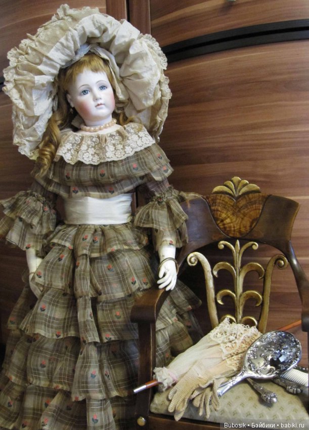 Верочка и кресло — Антикварные куклы Jumeau (Жюмо): Tete Jumeau (фото 10)