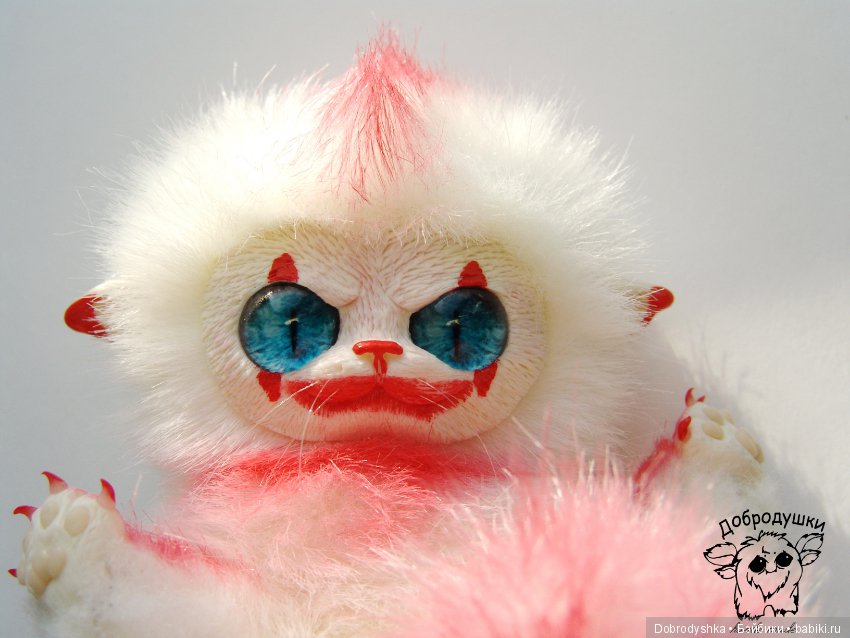 Пеннивайз — Игрушки в смешанной технике (мех и глина): Арт (фото 8)