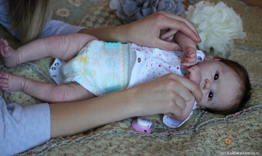 Малышка реборн Кенди, молд Candy скульптора Ping Lau (фото 7)