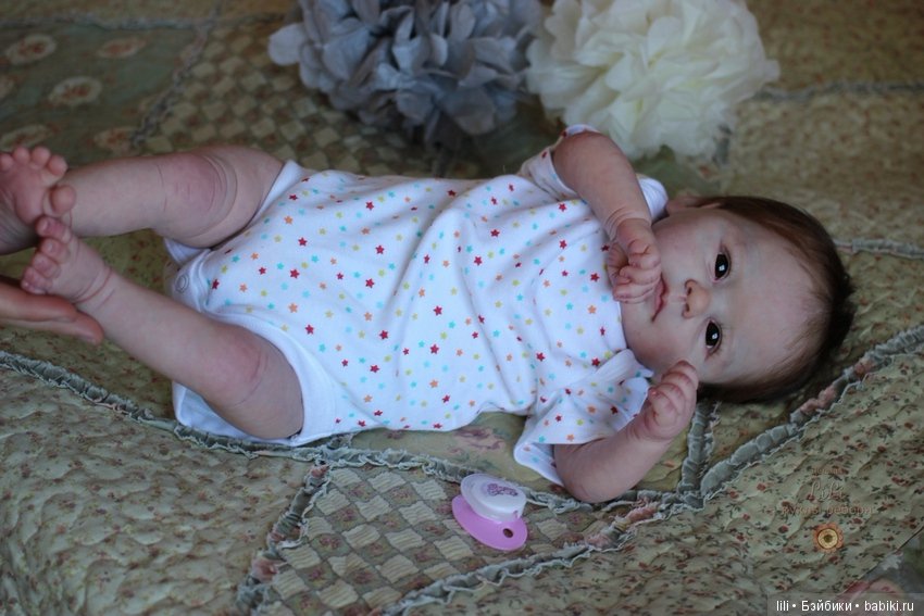 Малышка реборн Кенди, молд Candy скульптора Ping Lau (фото 6)