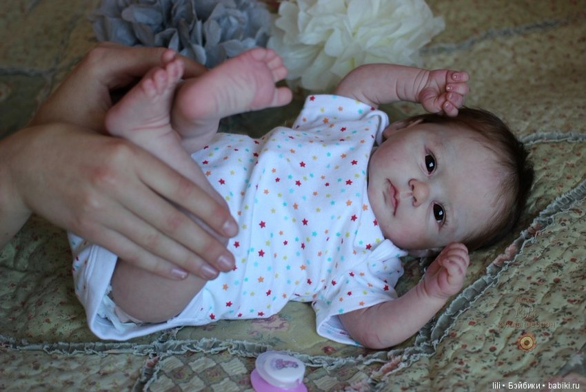 Малышка реборн Кенди, молд Candy скульптора Ping Lau (фото 4)