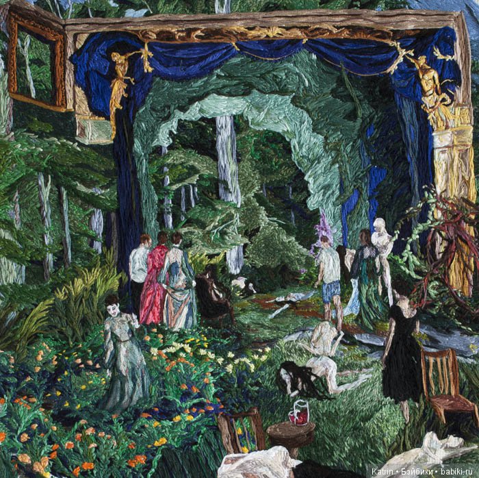 Вышитые картины, создающие иллюзию живописи (фото 4)