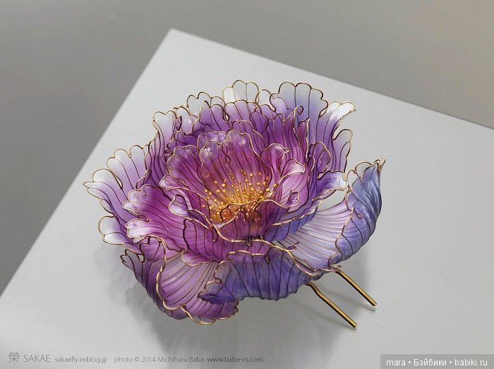 Удивительные японские украшения для волос ручной работы (фото 5)