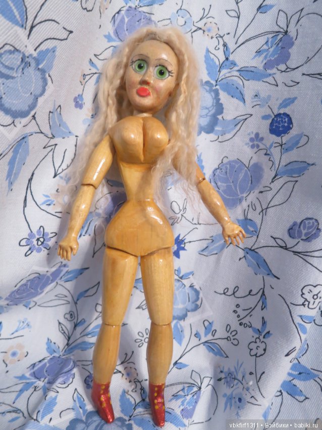 Оливия - полностью деревянная куколка шарнирная (фото 4)