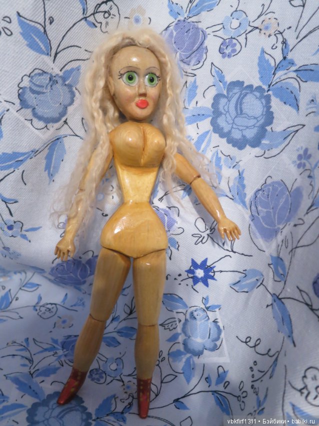 Оливия - полностью деревянная куколка шарнирная (фото 3)