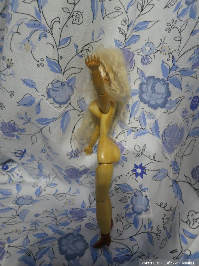 Оливия - полностью деревянная куколка шарнирная (фото 7)