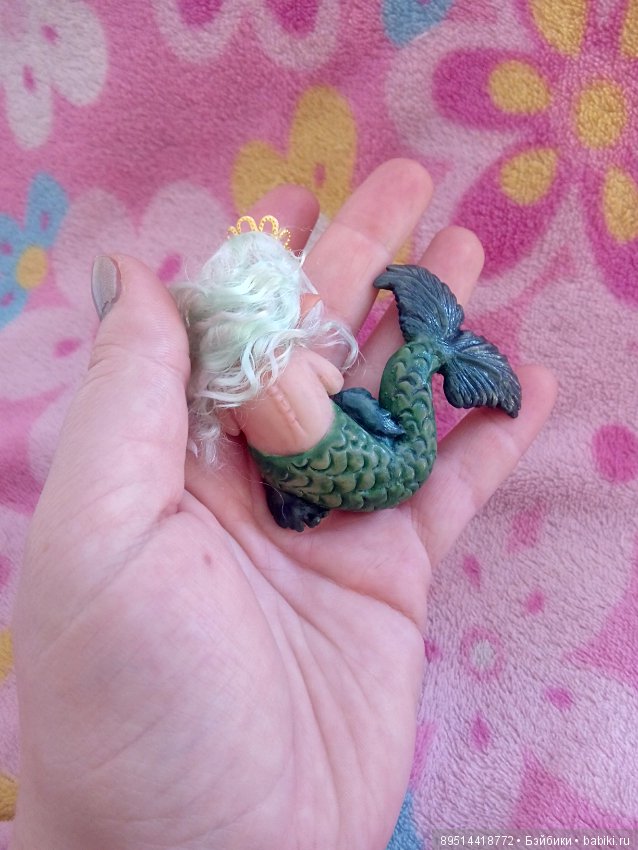 Эльфо русалочка — Авторские миниатюрные куклы: лепка (фото 10)