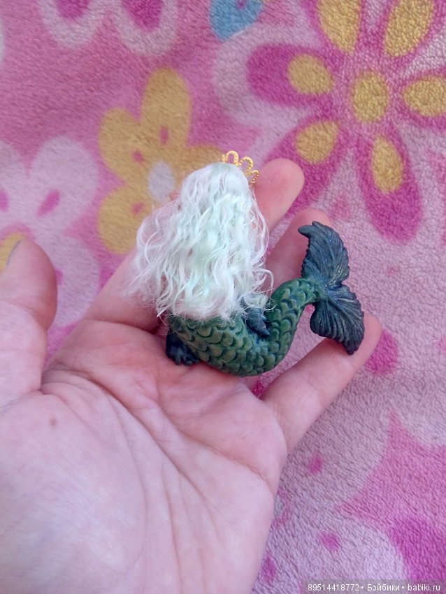 Эльфо русалочка — Авторские миниатюрные куклы: лепка (фото 9)