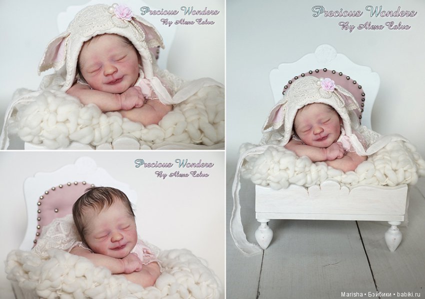 Малышка Realborn Kyrie Asleep, прототип мастера Alexa Calvo