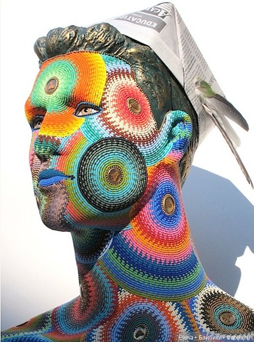 Бисерные скульптуры Джэн Хулинг Jan Huling (фото 4)