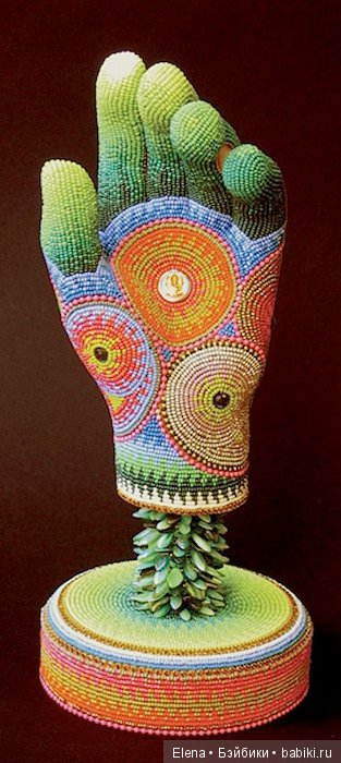 Бисерные скульптуры Джэн Хулинг Jan Huling