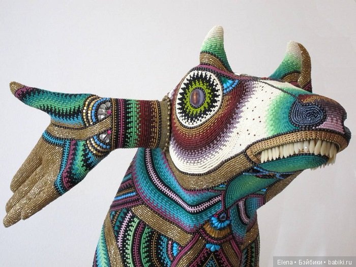 Бисерные скульптуры Джэн Хулинг Jan Huling (фото 10)