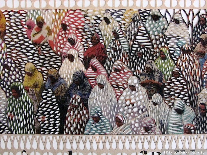 Бумажное кружево из старых газет Мириам Дион, Myriam Dion