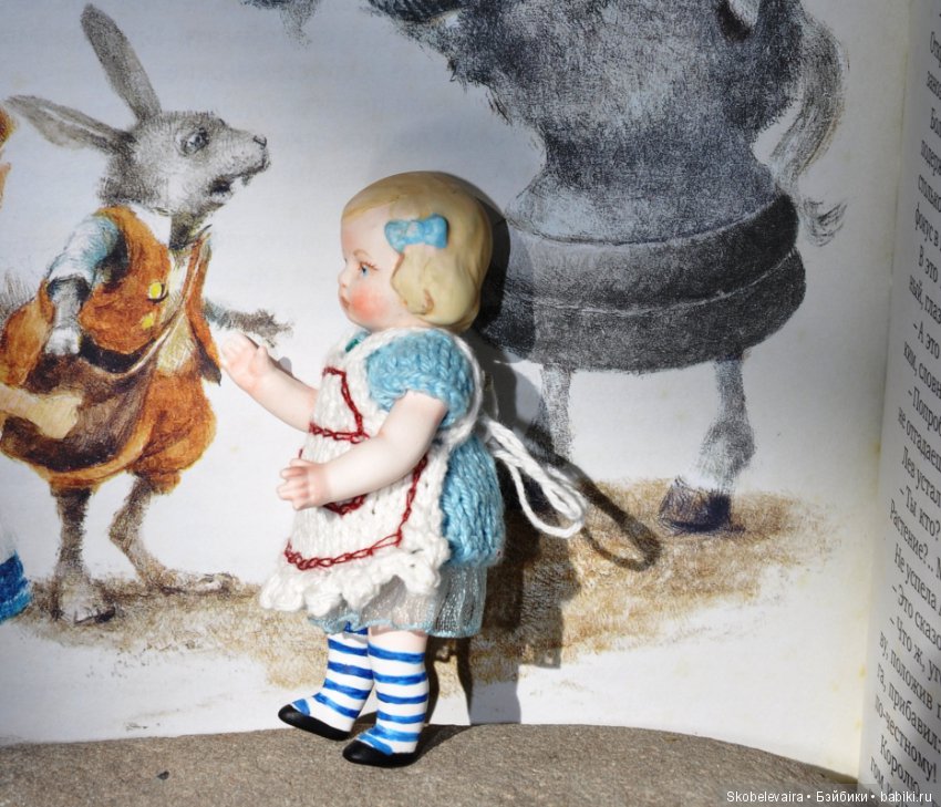 Моя новая маленькая авторская куколка Алиса (фото 4)