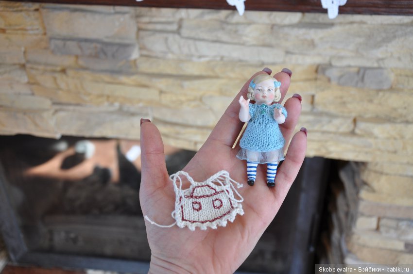 Моя новая маленькая авторская куколка Алиса