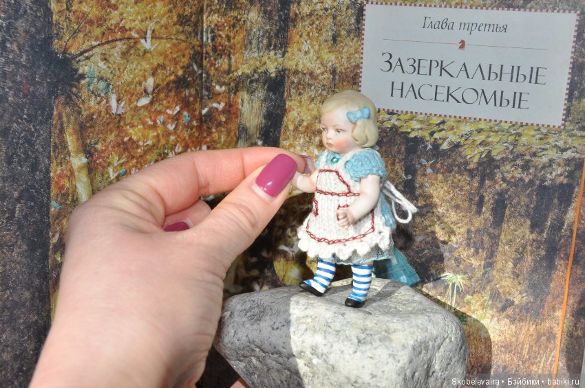 Моя новая маленькая авторская куколка Алиса (фото 2)