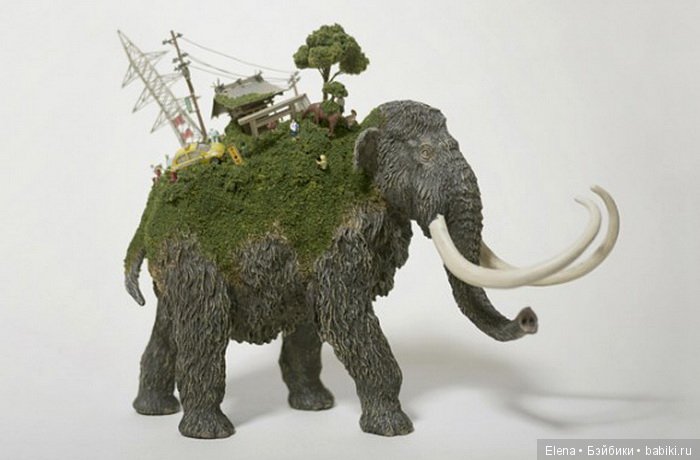 Мечта об идеальном мире: миниатюрные скульптуры Маико Акибы из серии «SEKAI» (фото 5)