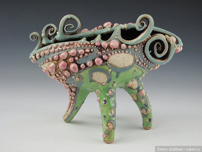 Керамический сюр от Carol Long Pottery