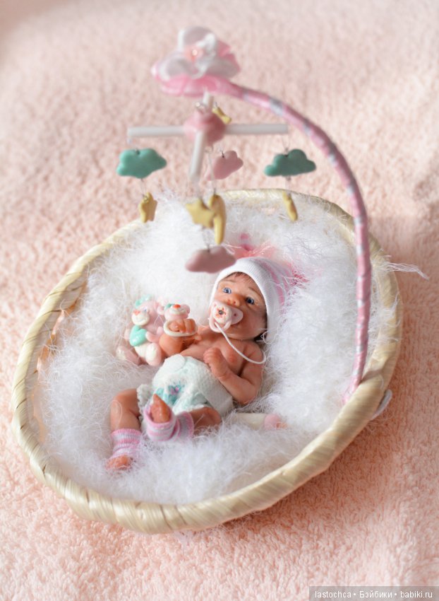 Малыши в колыбельках - авторские куклы Елены Ткаченко
