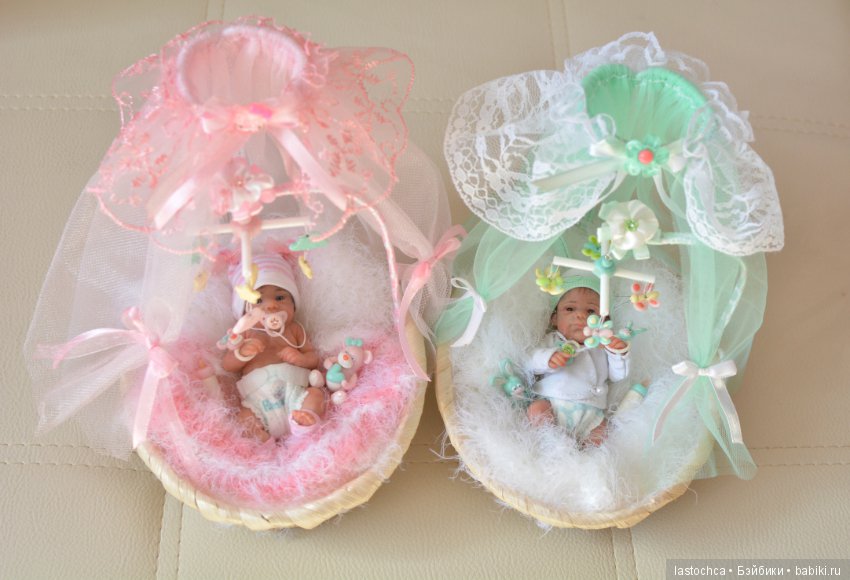 Малыши в колыбельках - авторские куклы Елены Ткаченко (фото 3)