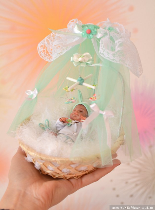 Малыши в колыбельках - авторские куклы Елены Ткаченко