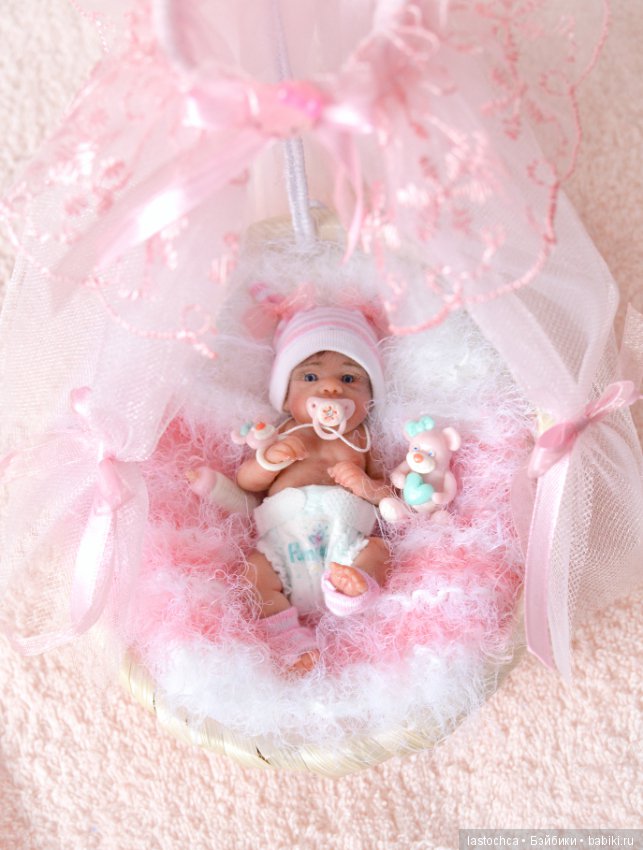 Малыши в колыбельках - авторские куклы Елены Ткаченко (фото 9)