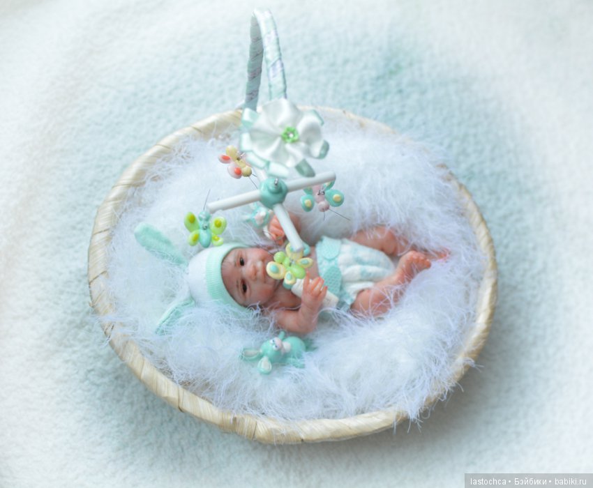 Малыши в колыбельках - авторские куклы Елены Ткаченко