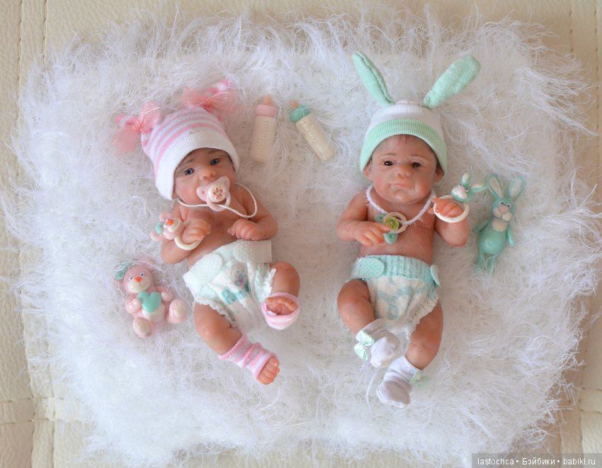 Малыши в колыбельках - авторские куклы Елены Ткаченко (фото 4)