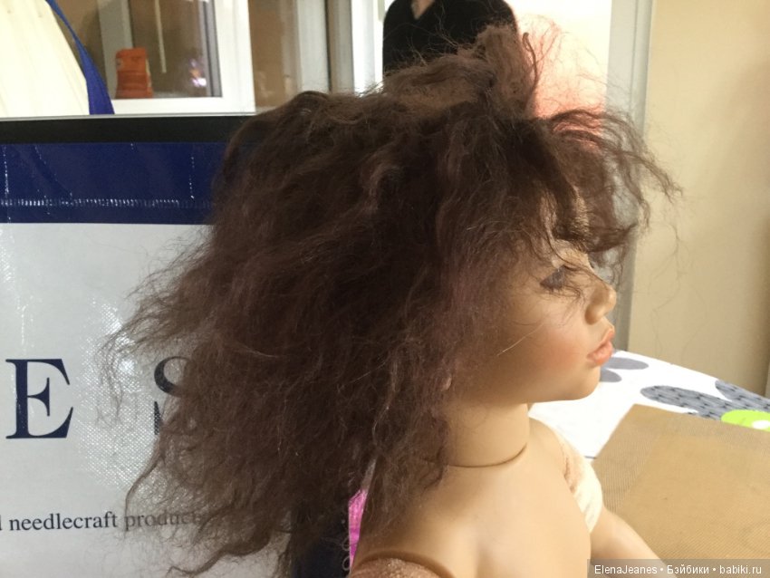 Как восстановить волосы авторской кукле (фото 4)