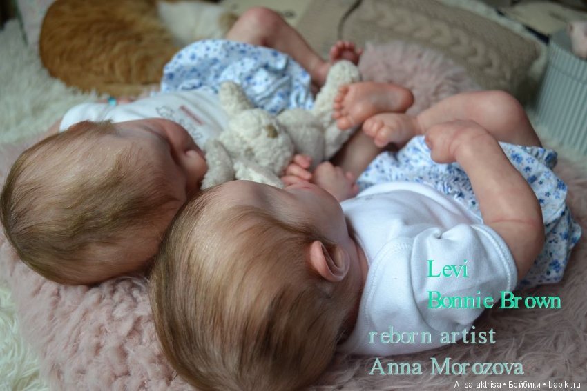Леви сладкая парочка. По отдельности. И все же двойня. Кукла реборн Анны Морозовой