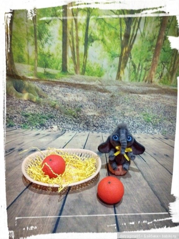 Мой первый слоник — Валяные игрушки из шерсти: сухое валяние (фото 9)