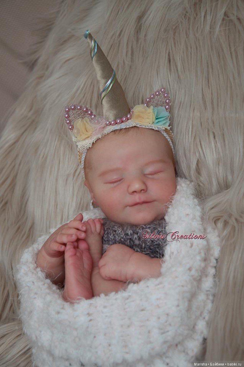 Realborn June asleep, Bountiful Baby, прототип мастера Silvia Ezquerra