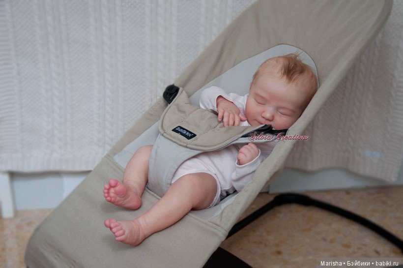 Realborn June asleep, Bountiful Baby, прототип мастера Silvia Ezquerra