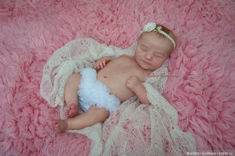 Realborn June asleep, Bountiful Baby, прототип мастера Silvia Ezquerra