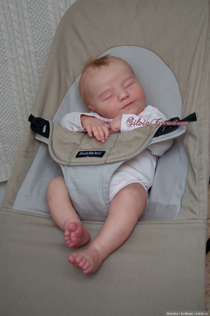 Realborn June asleep, Bountiful Baby, прототип мастера Silvia Ezquerra