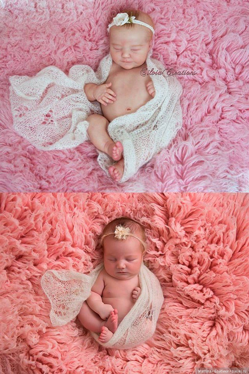 Realborn June asleep, Bountiful Baby, прототип мастера Silvia Ezquerra