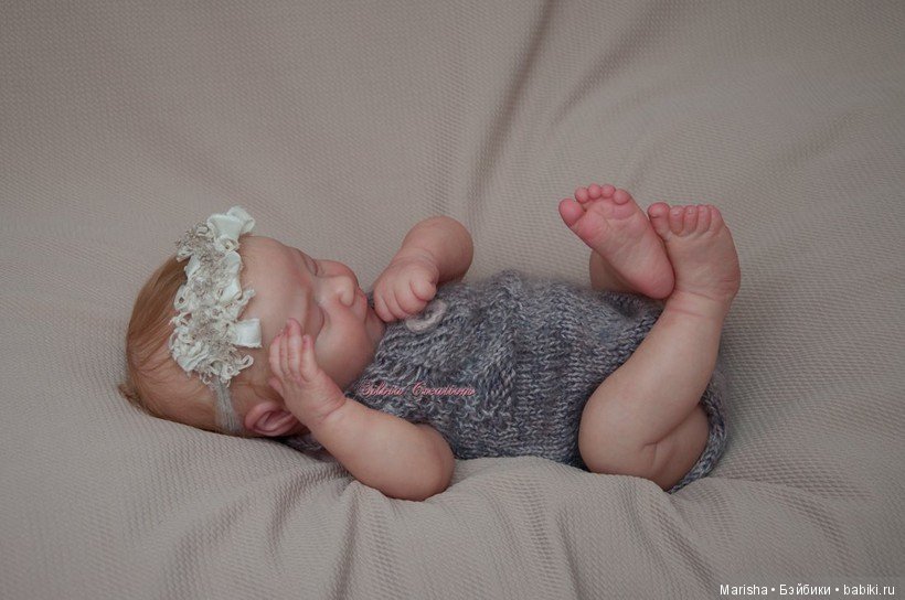 Realborn June asleep, Bountiful Baby, прототип мастера Silvia Ezquerra