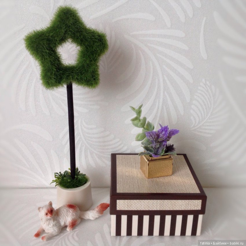 Весеннее настроение. Миниатюра из комнатных растений для любимых кукол